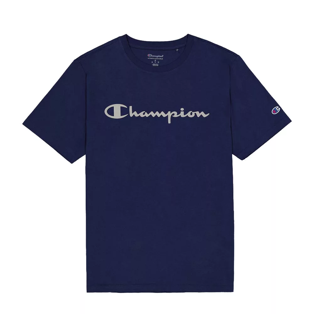 Playera champion script tee
