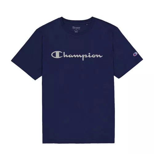 Playera champion script tee